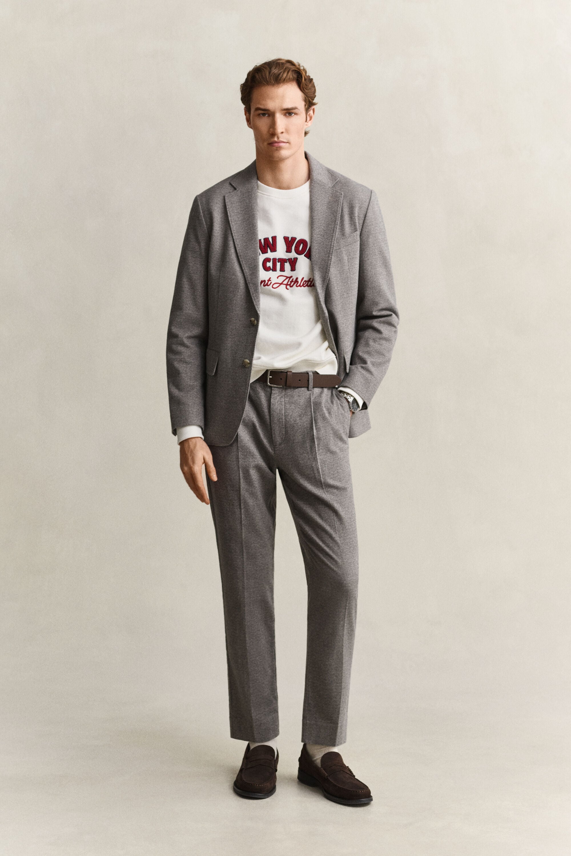 Flanellen blazer