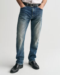 Regular Fit jeans met vintage wassing