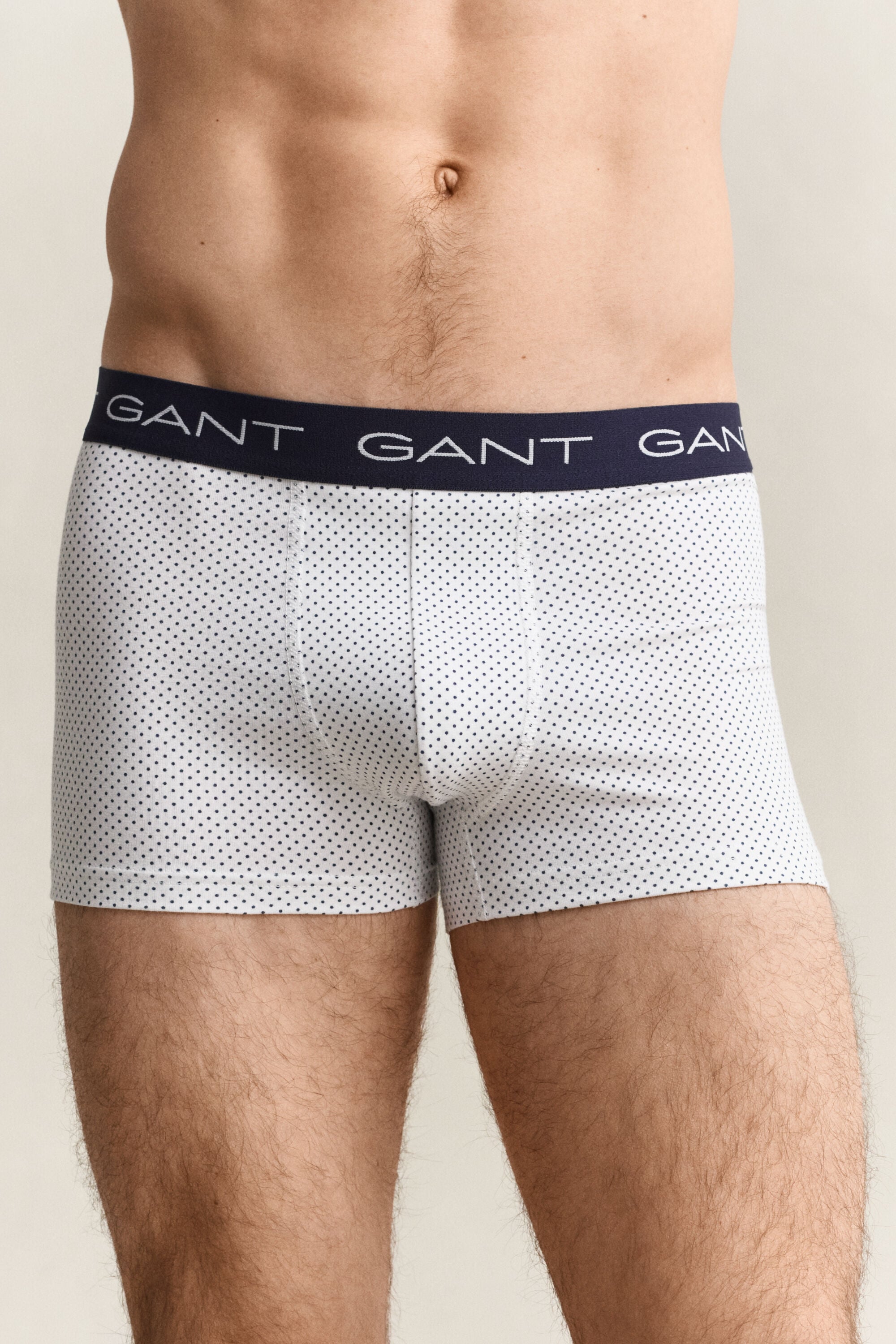 Set van drie boxershorts met stippen