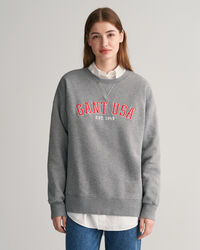 Oversized GANT USA sweatshirt met ronde hals