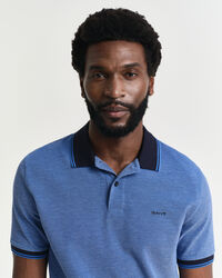 4-kleurig Oxford piqué poloshirt