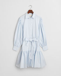 Gestreepte klassieke poplin jurk