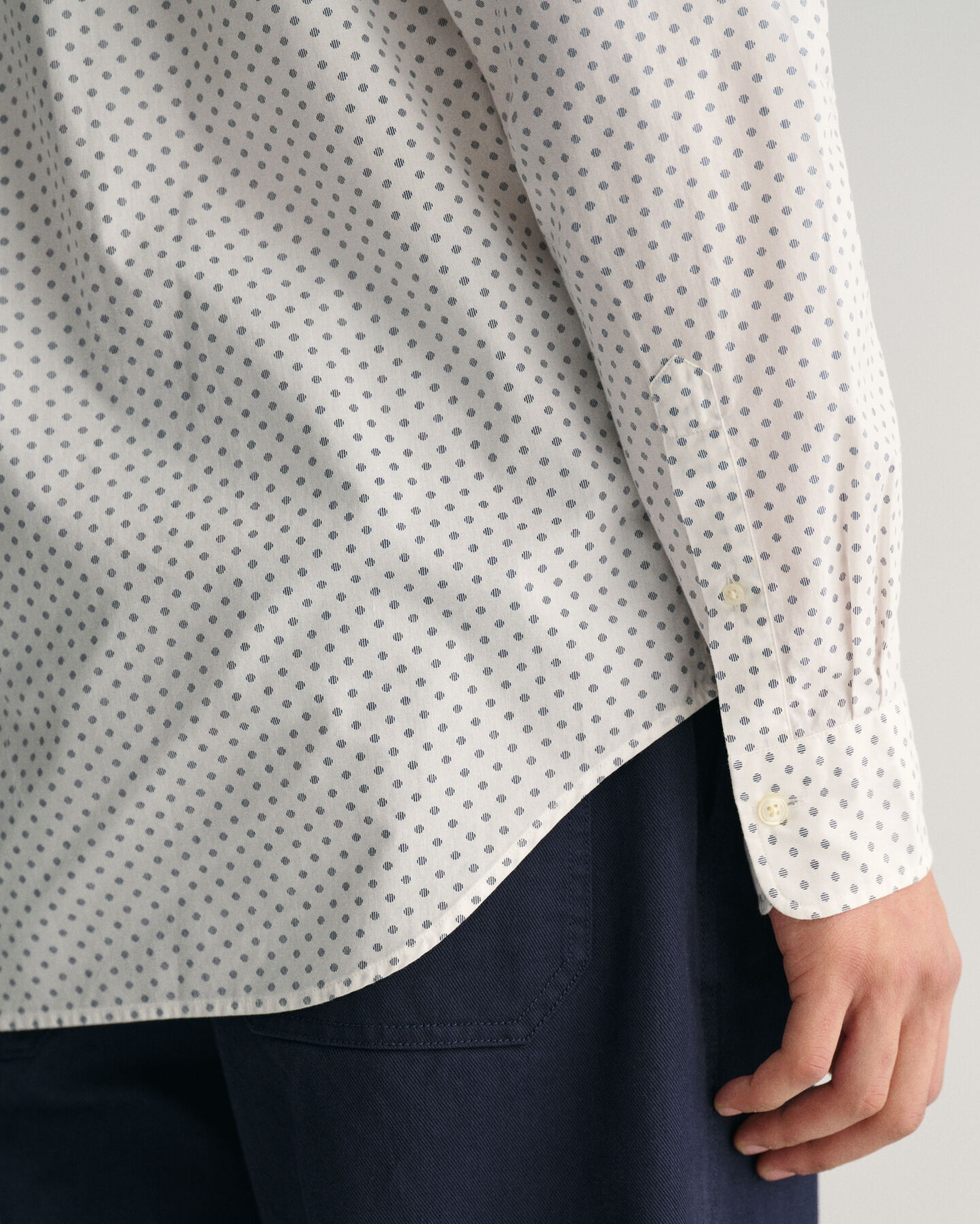 Regular Fit overhemd met microprint