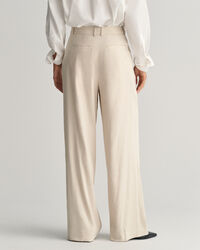 Relaxed Fit getailleerde broek van stretchlinnen