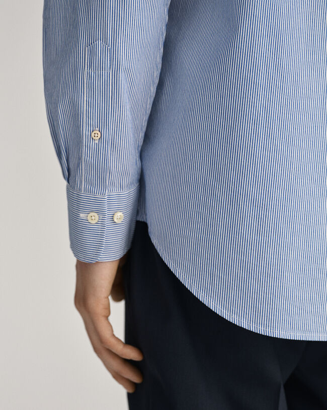 Regular Fit overhemd met Bankerstreepje van poplin