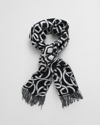 G Patterned wollen sjaal