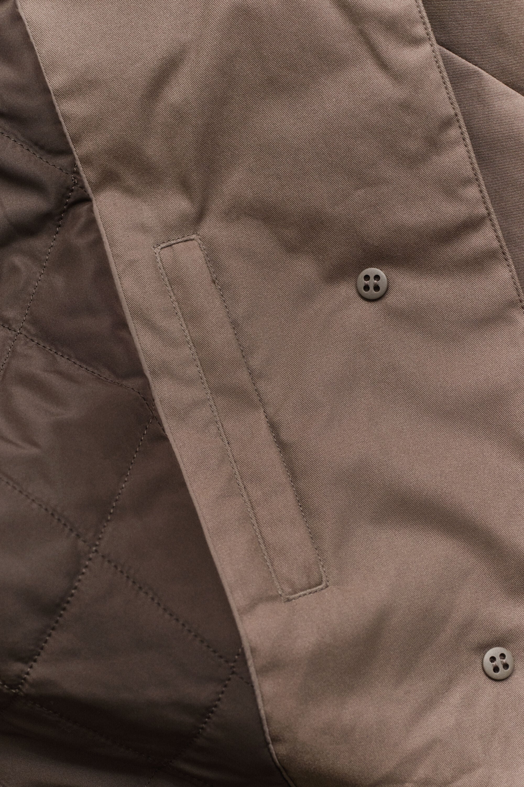 Gewatteerde Car Coat jas