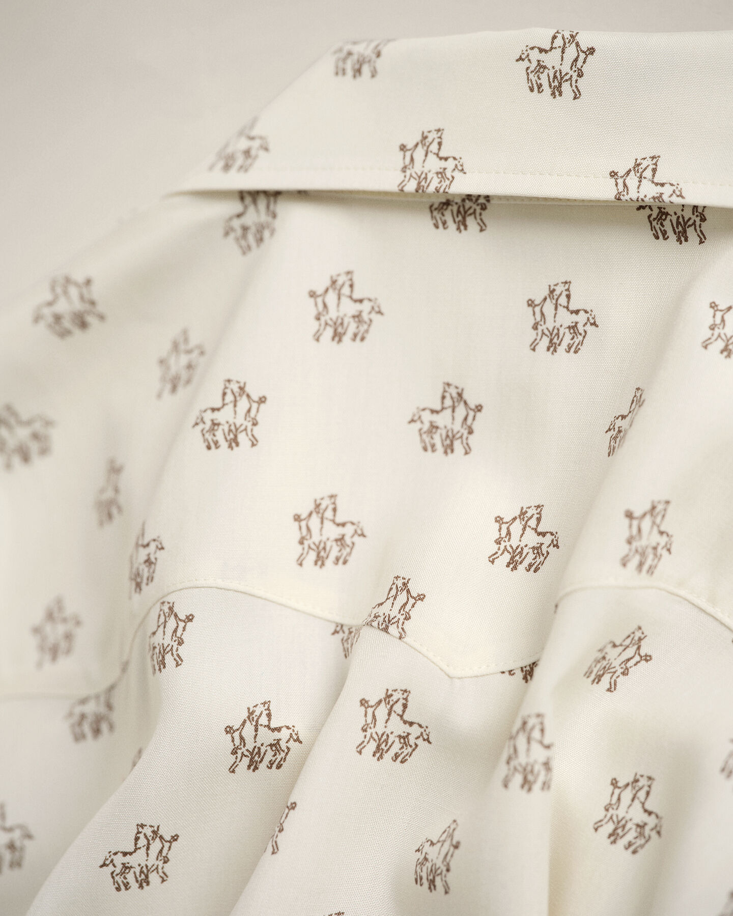 Wrangler x GANT Slim Fit Western shirt van zijde