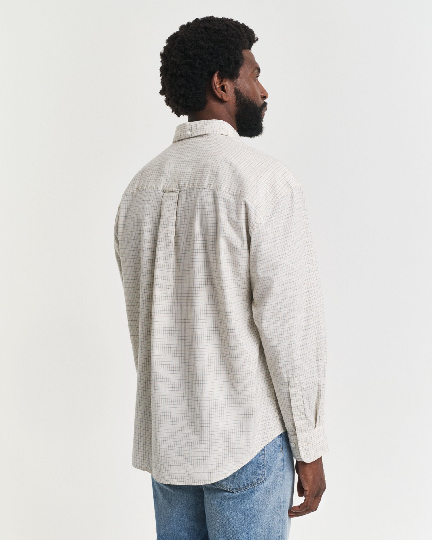 Oversized Fit Luxury Oxford-overhemd met ruitje