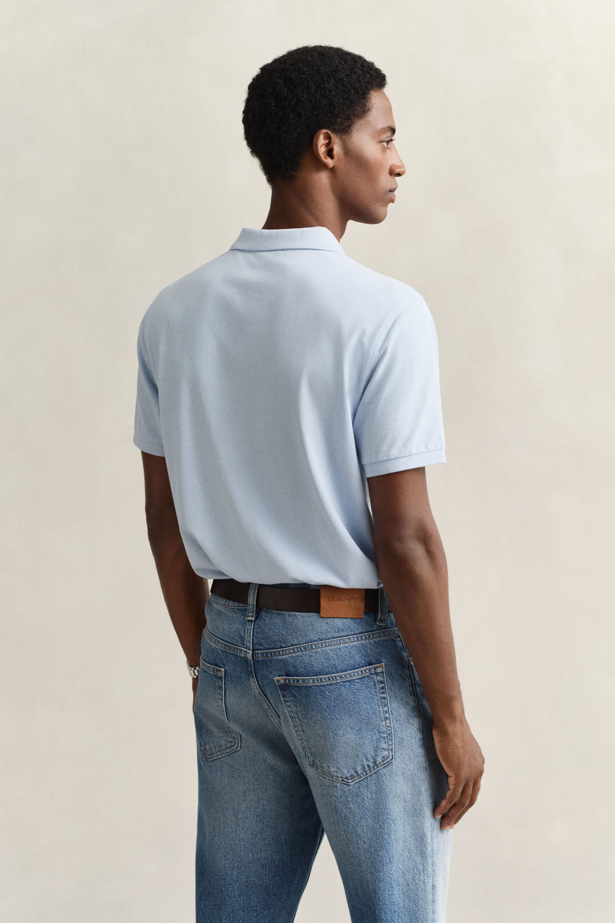 Regular Fit Shield piqué poloshirt