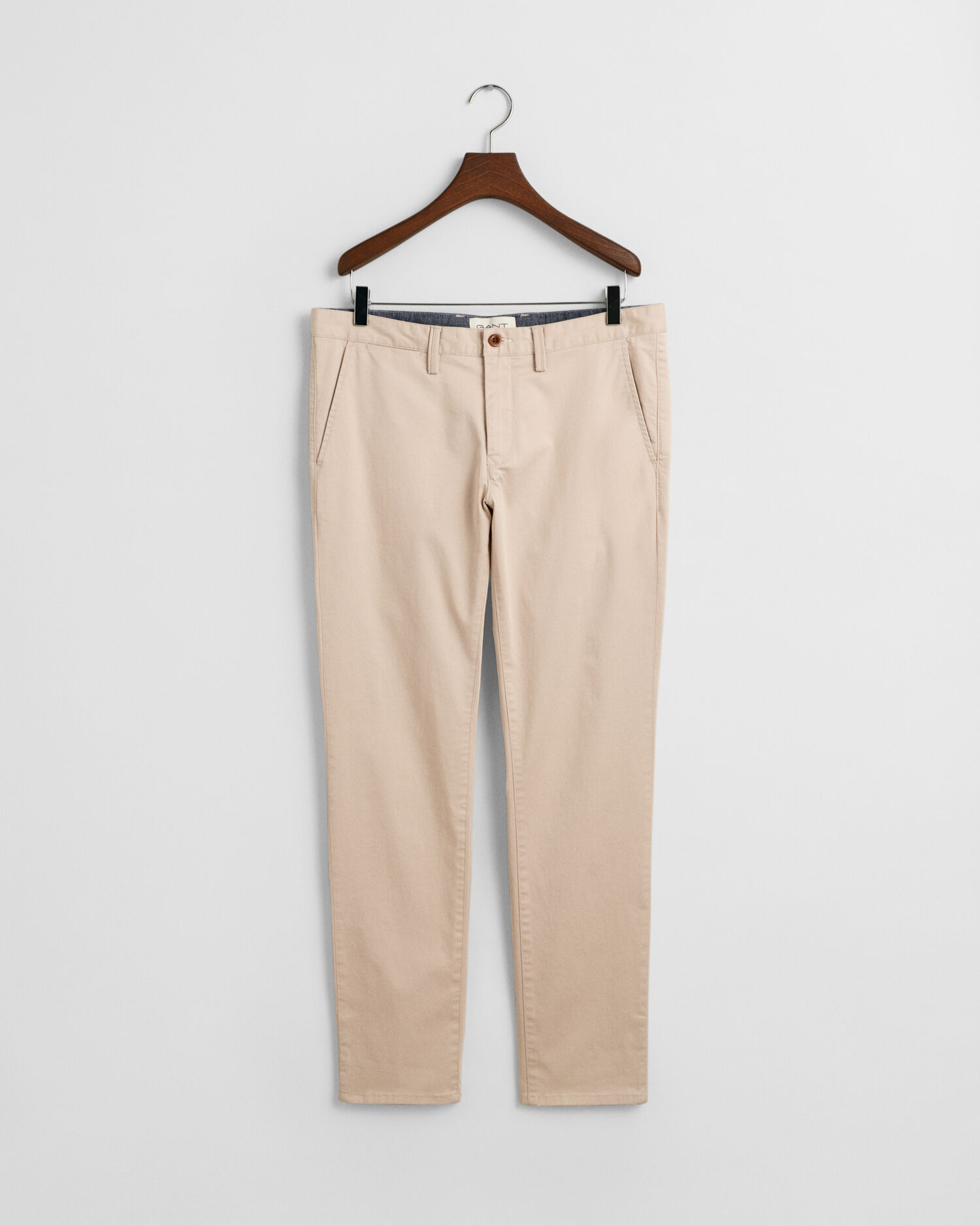 Slim Fit chino van keperstof