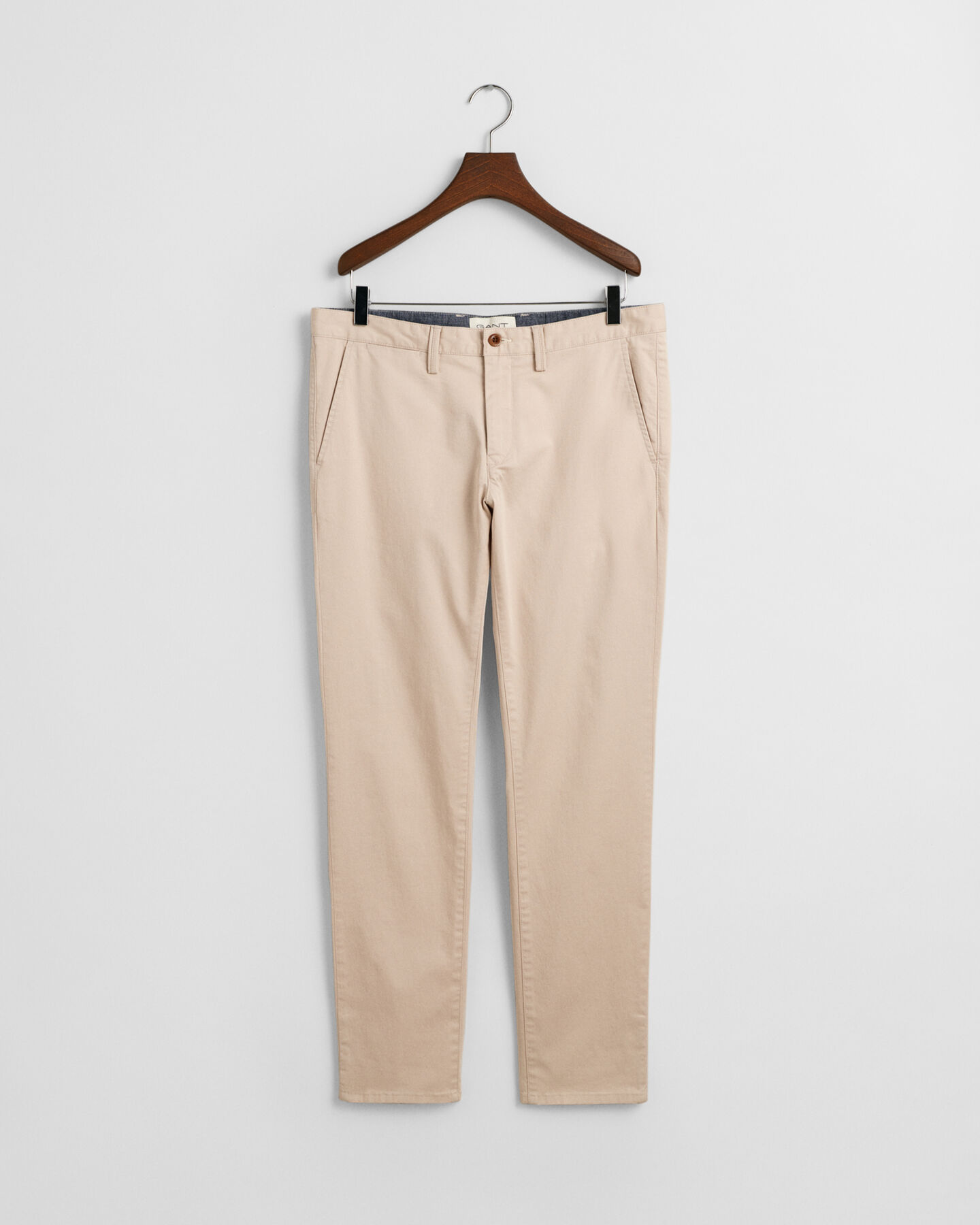 Slim Fit chino van keperstof