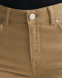 Cropped Color jeans met wijde pijpen