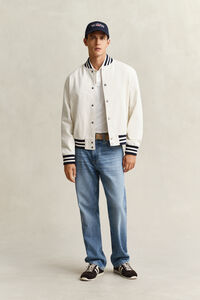 Slim Fit Shield piqu&eacute; poloshirt