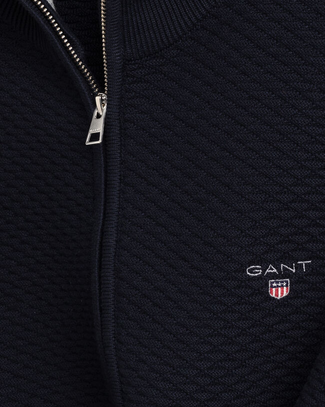 Triangle Texture vest met rits