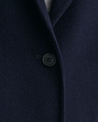 Met de hand gestikte rechte blazer