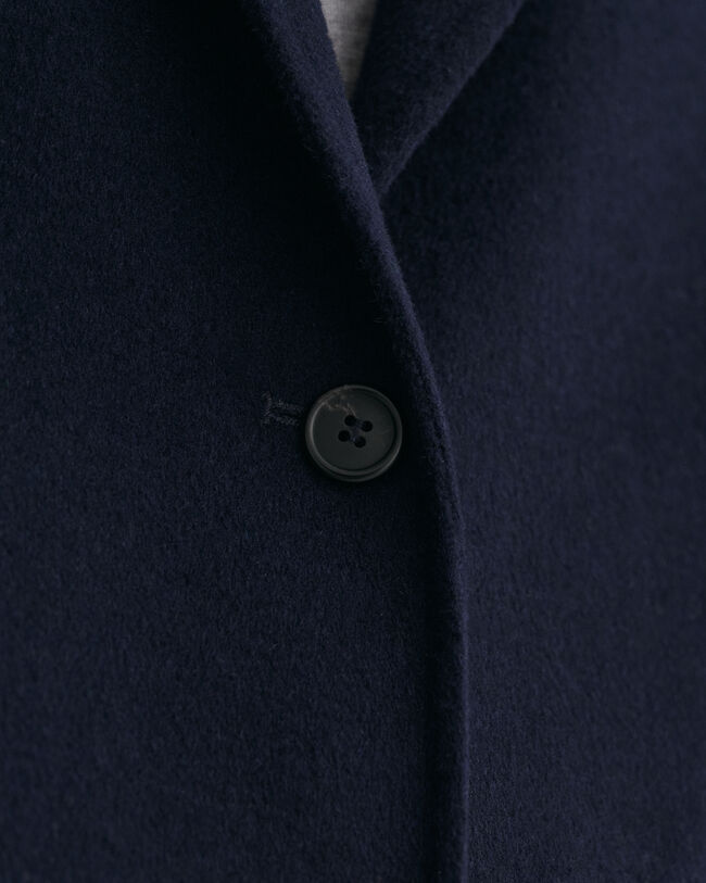 Met de hand gestikte rechte blazer