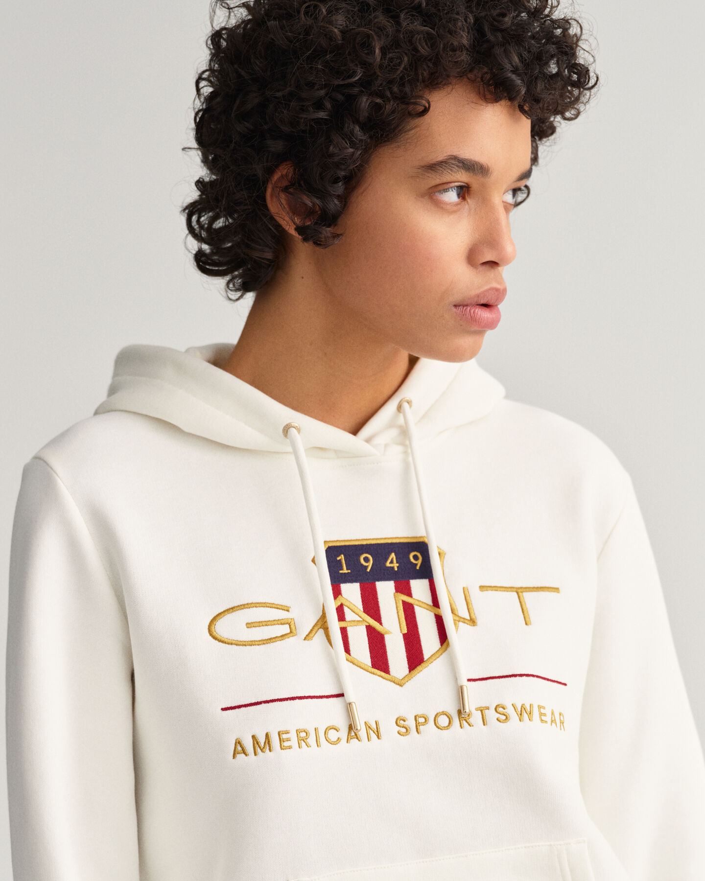 Archive Shield hoodie van sweatstof