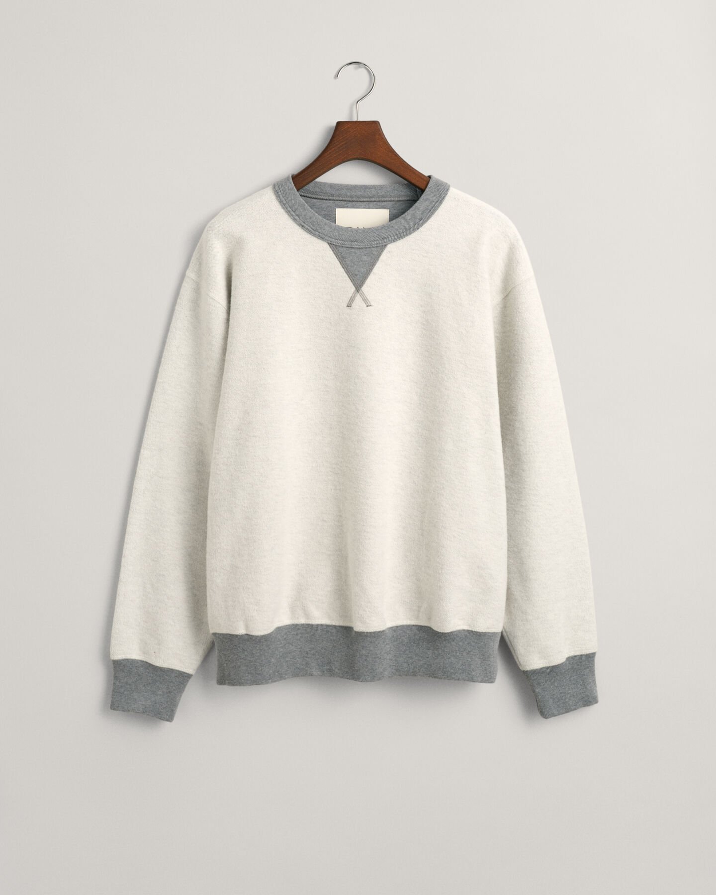 Reversed sweatshirt met ronde hals