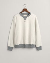 Reversed sweatshirt met ronde hals