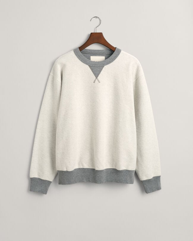 Reversed sweatshirt met ronde hals