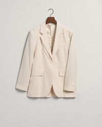 Regular Fit blazer van linnen met stretch