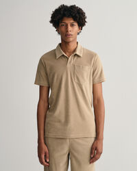 Terry Cloth piqu&eacute; poloshirt