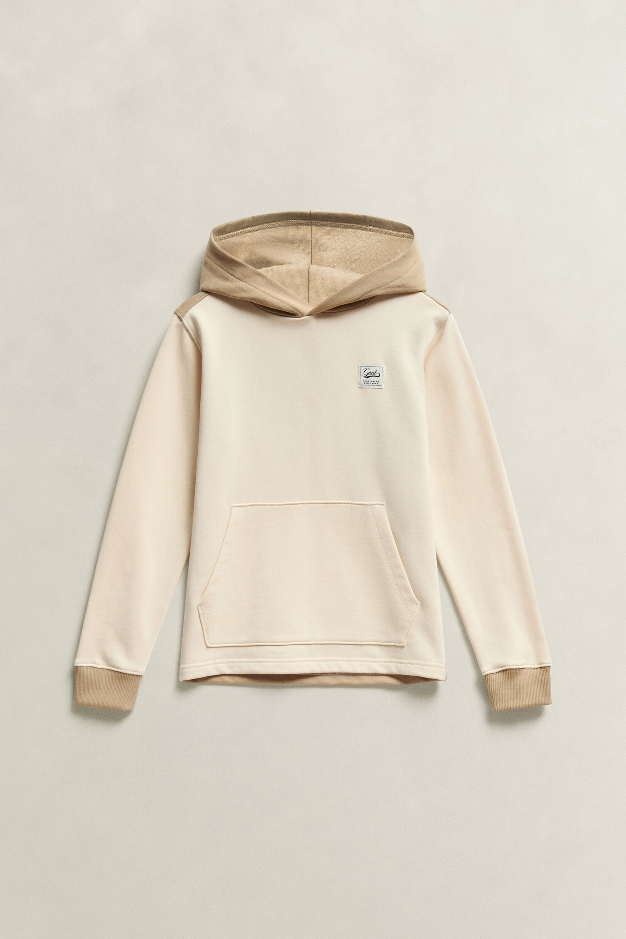 Hoodie met contrasterend inzetstuk voor tienerjongens