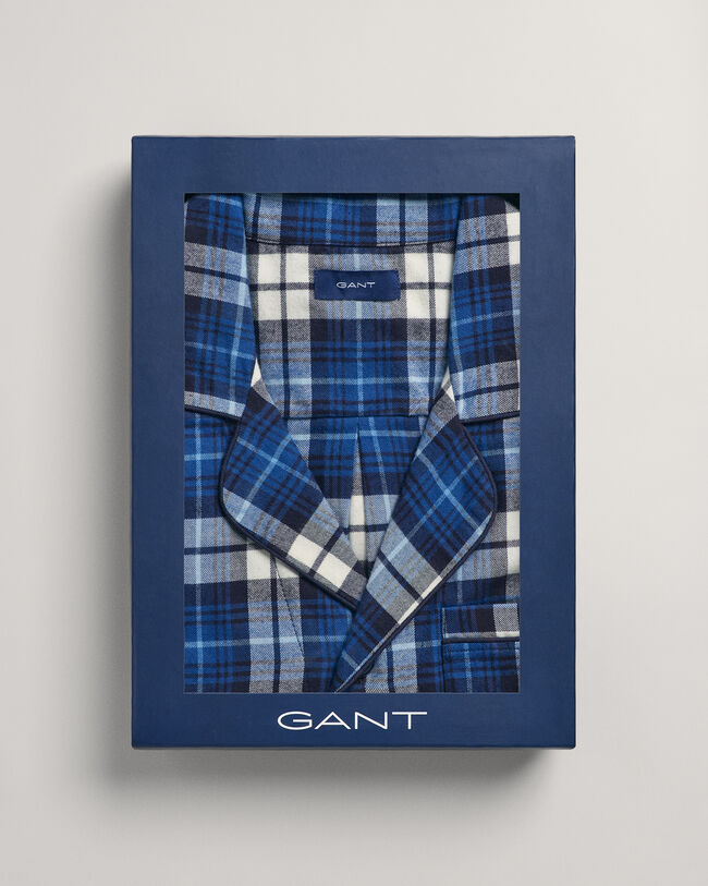 Flanellen pyjamaset met jasje in cadeauverpakking