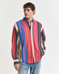 Oversized Fit Seersucker overhemd met streepje