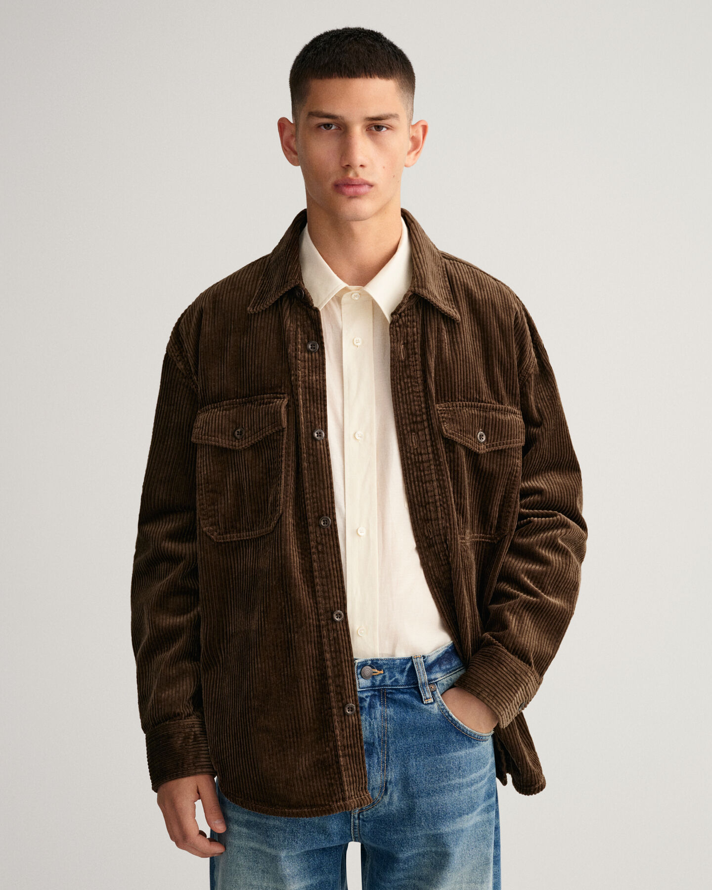 Corduroy overshirt