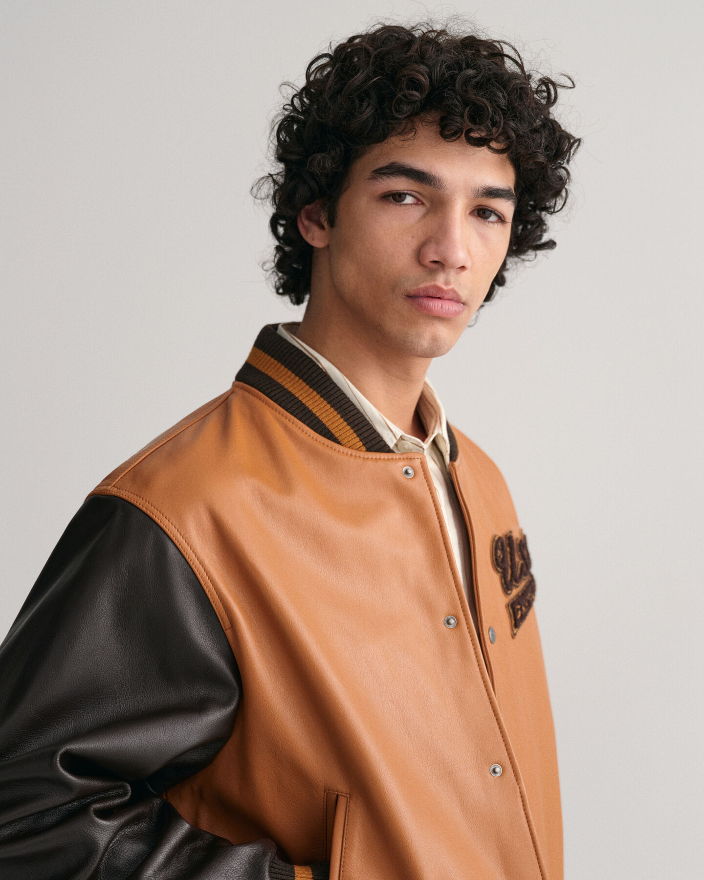 Leren GANT Varsity Jacket