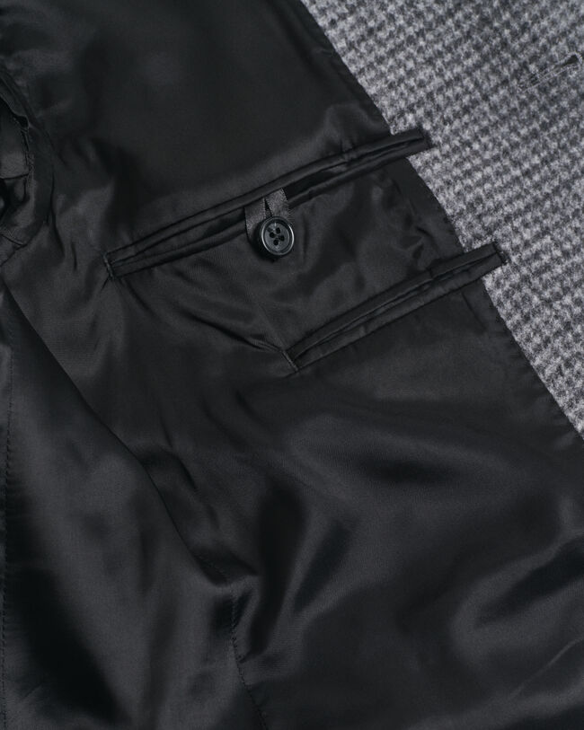 Tweekleurige wollen jas