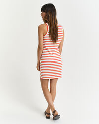 Gestreepte tankjurk van jersey