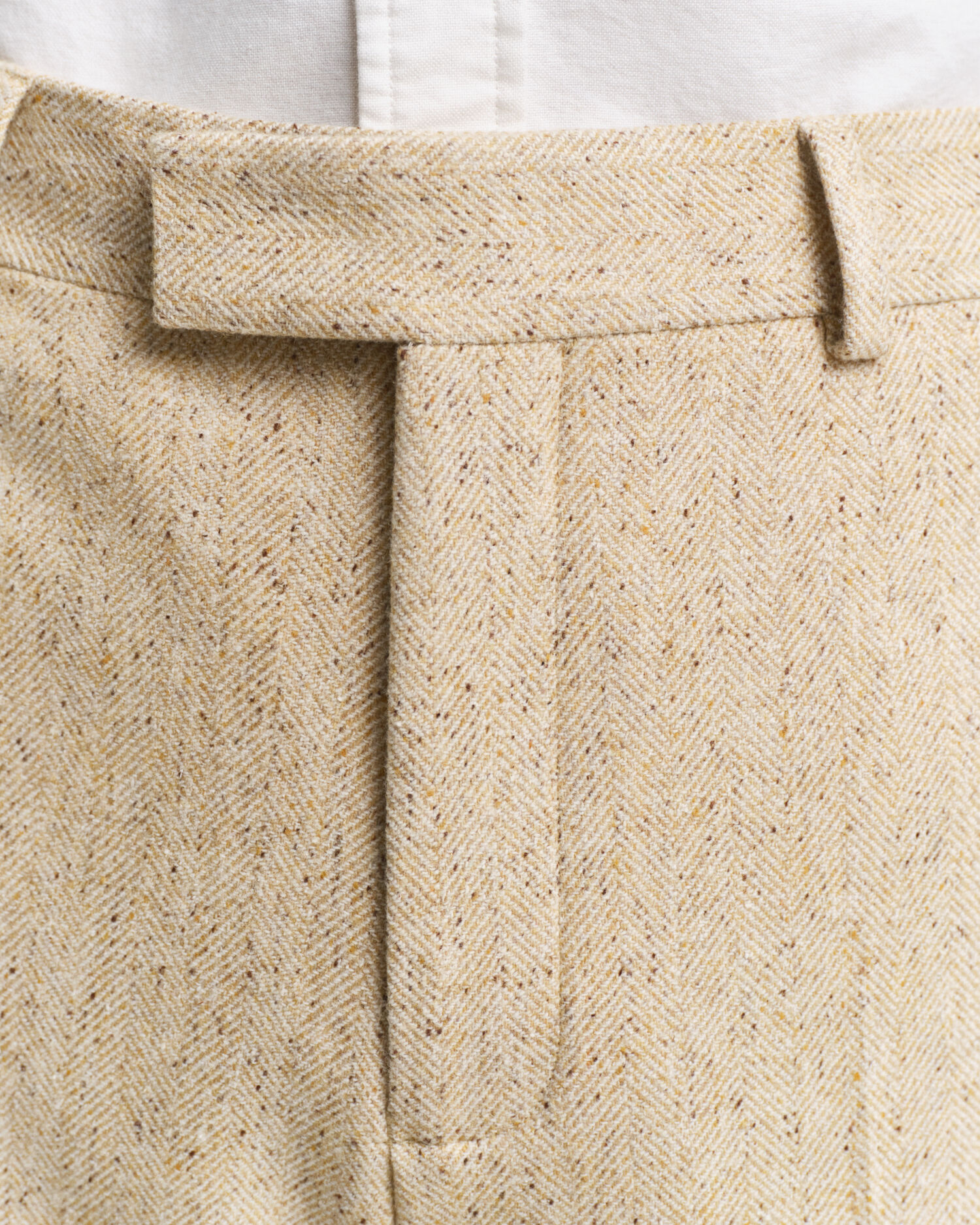 Relaxed Fit kostuumbroek met visgraatmotief en kleuraccent