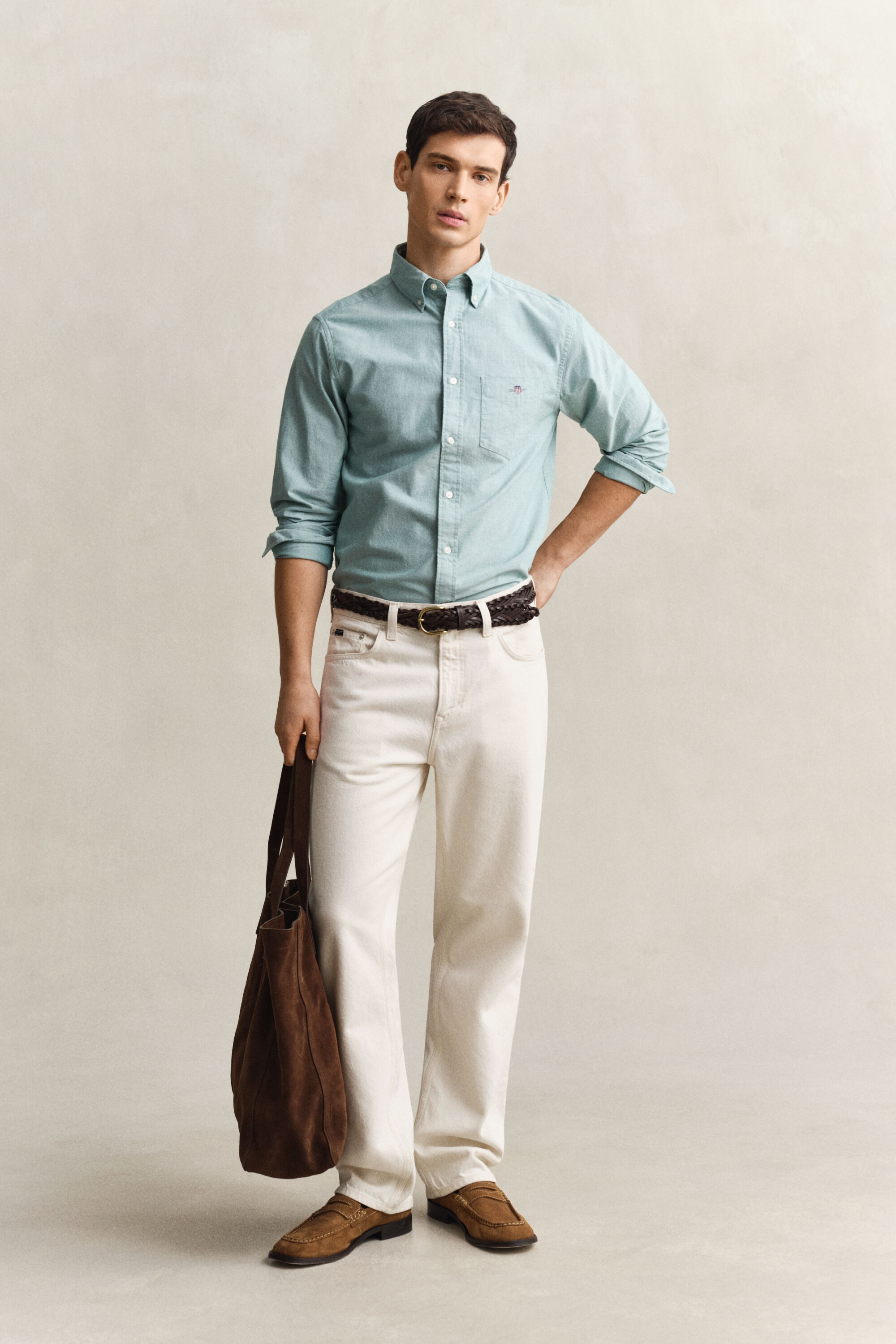 Regular Fit klassiek Oxford-overoverhemd