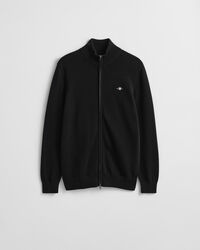 Casual vest van katoen met ritssluiting