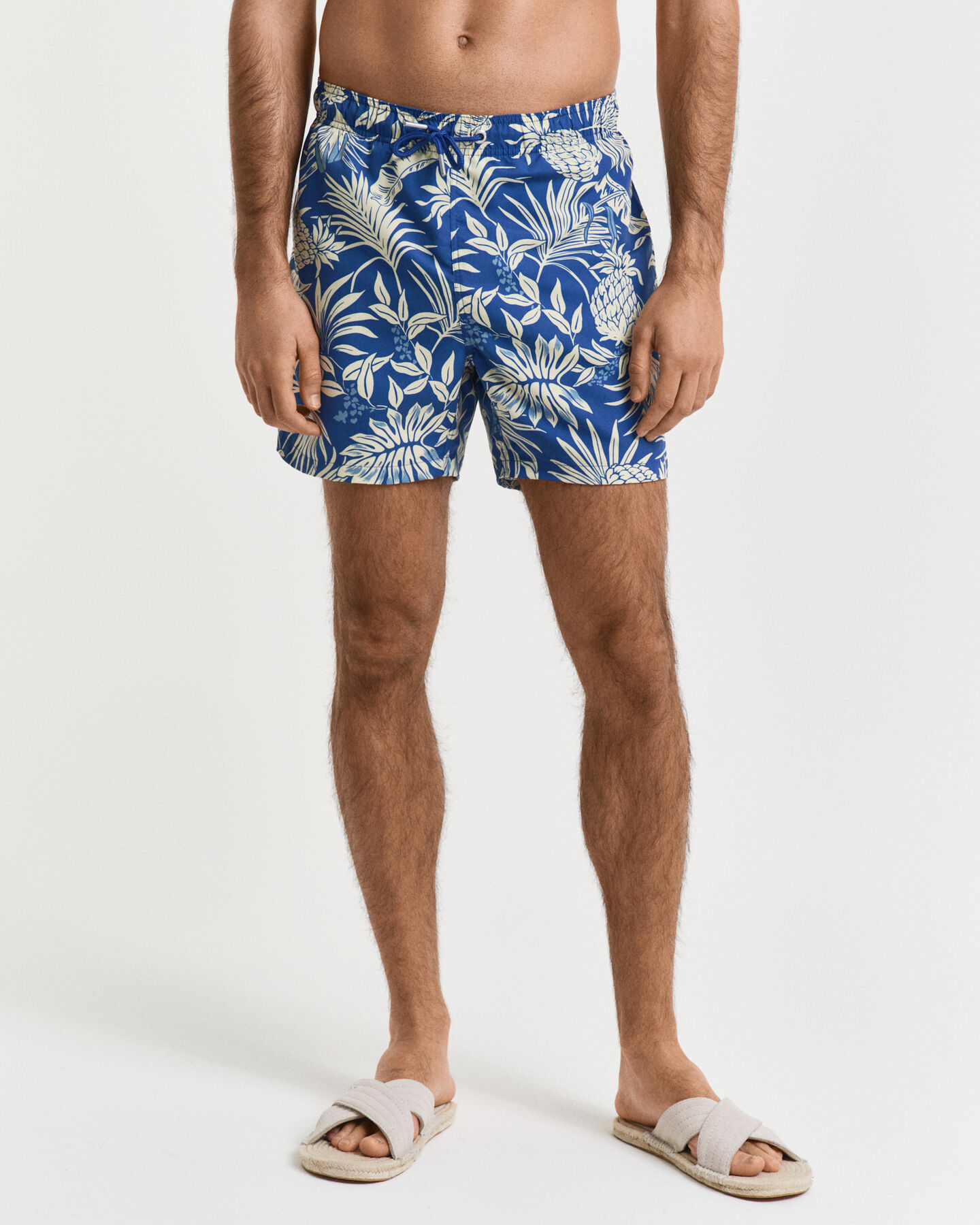 Zwemshort met tropische print