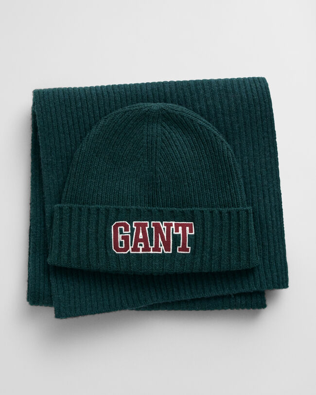 GANT Graphic beanie & sjaal in cadeauverpakking