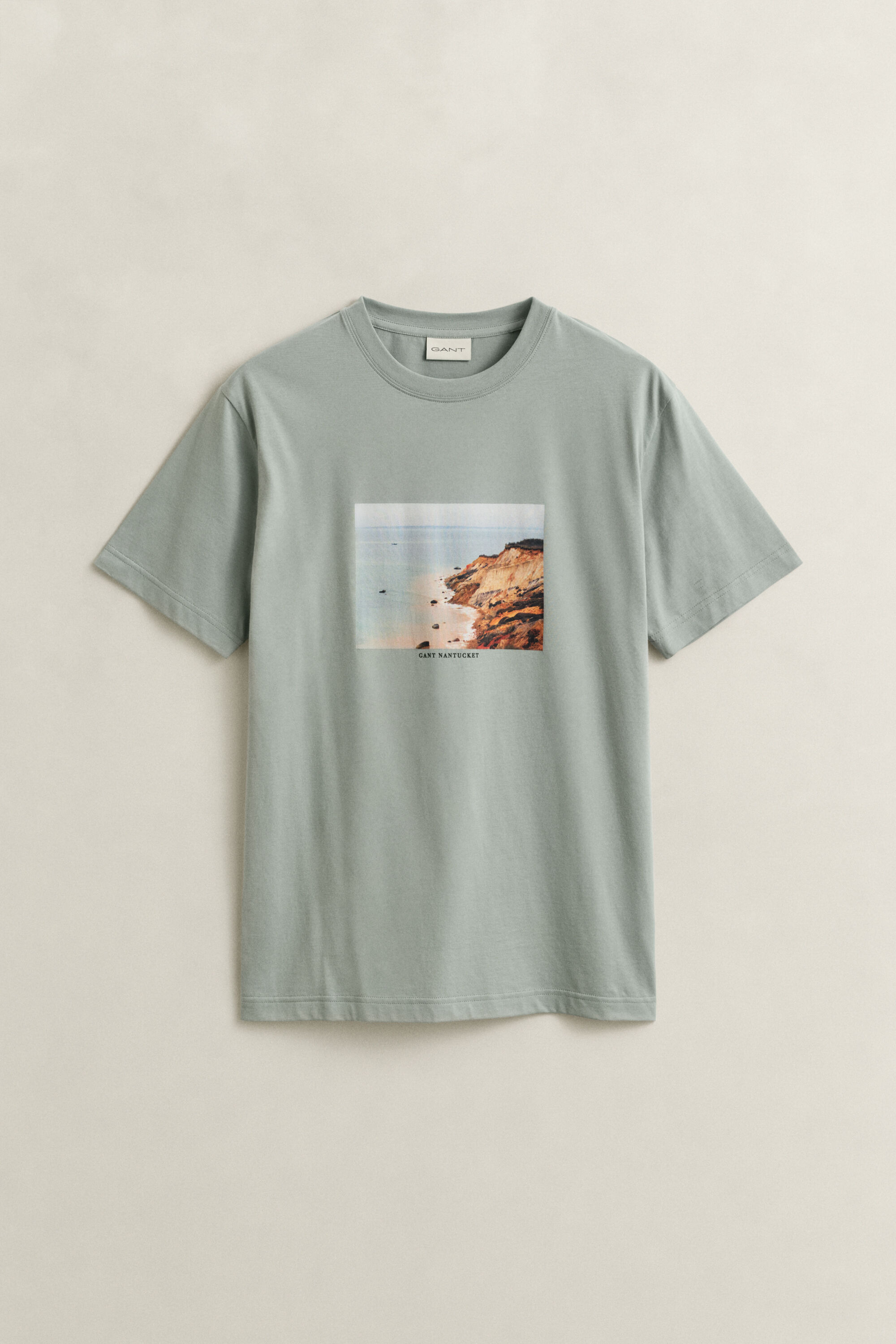 T-shirt met landschapsprint
