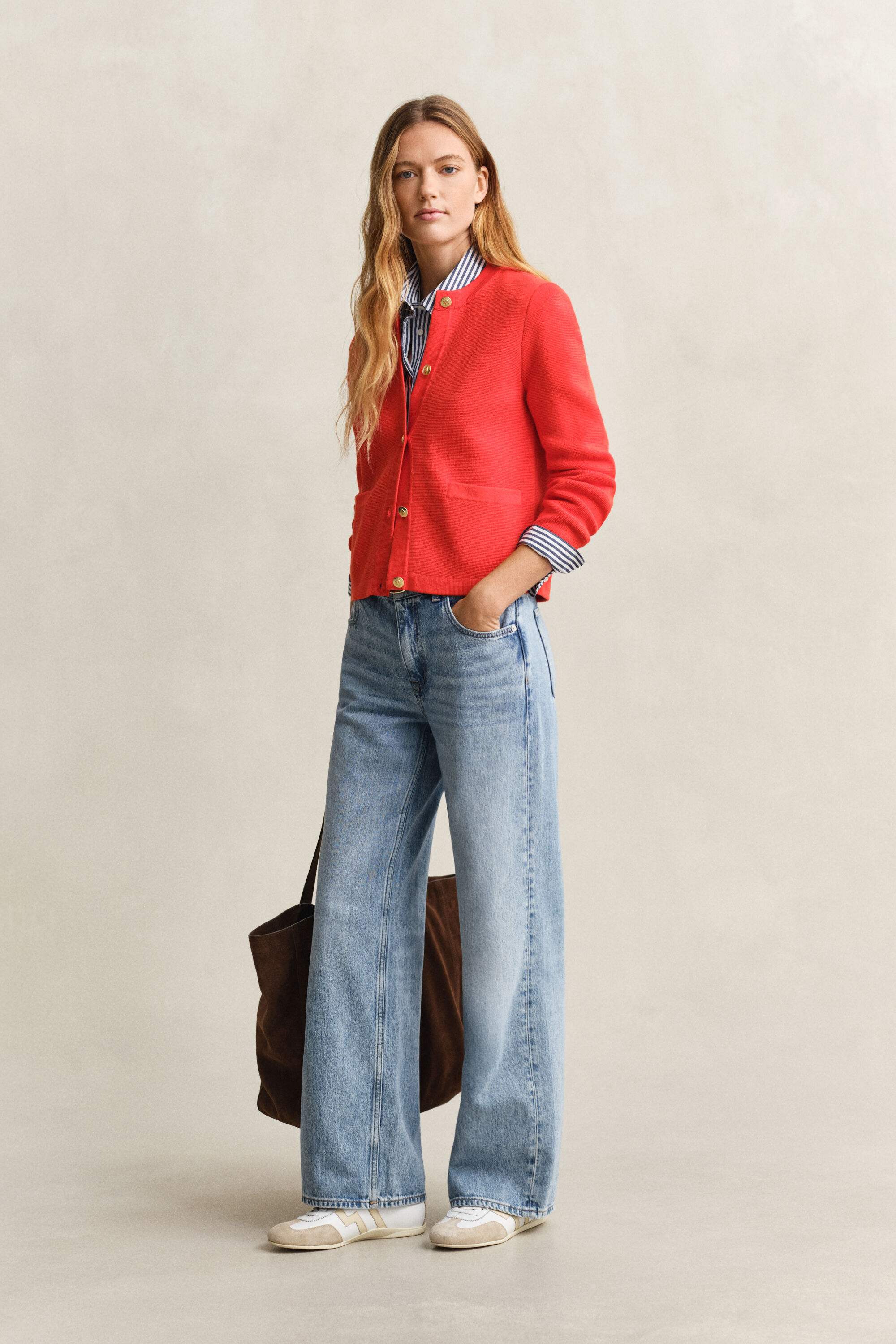 Gebreid jasje van katoen