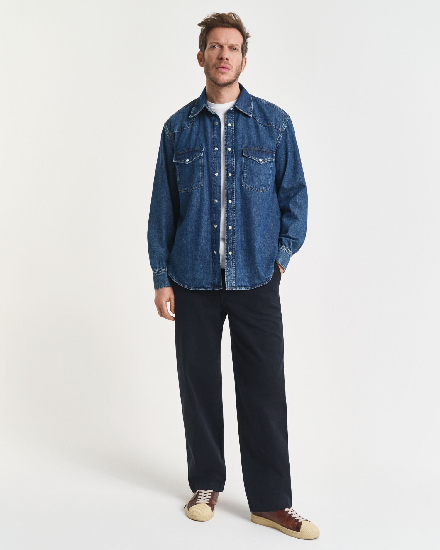 Relaxed Fit Rodeo denim overhemd