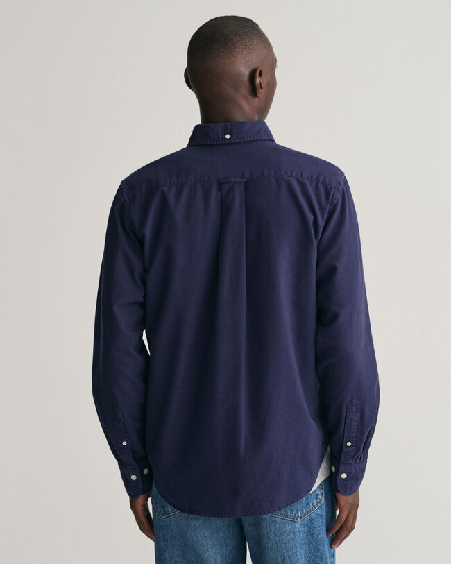 Regular Fit geborsteld Oxford-overhemd