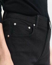 Slim Fit Flared jeans in het zwart