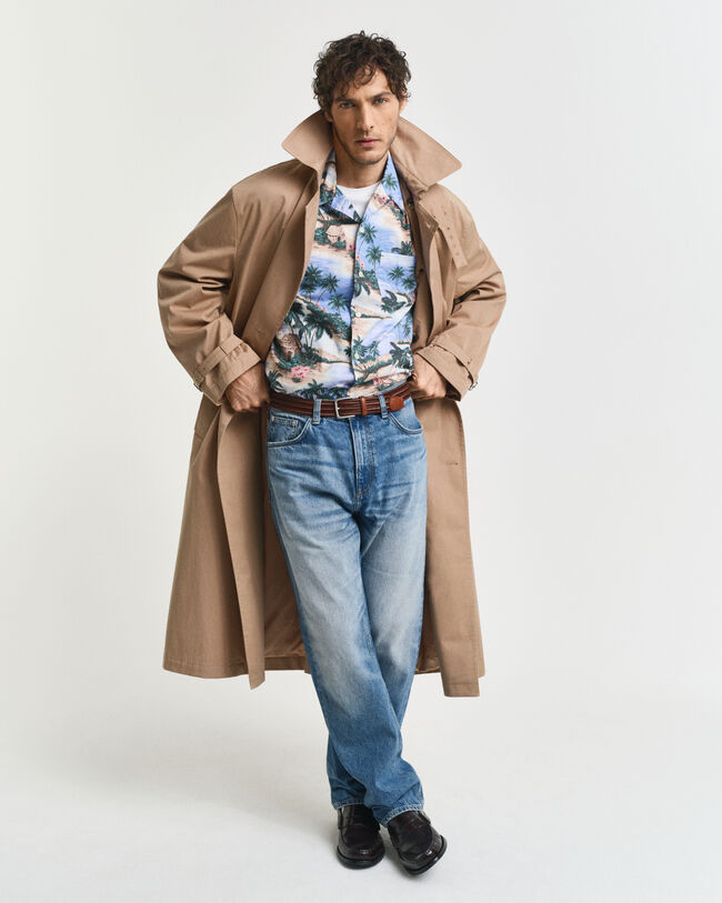 Relaxed Fit overhemd met Resort Island-print