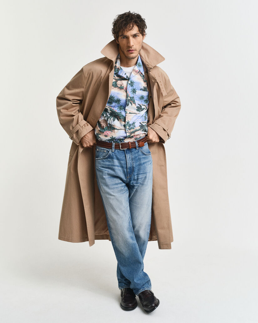 Relaxed Fit overhemd met Resort Island-print