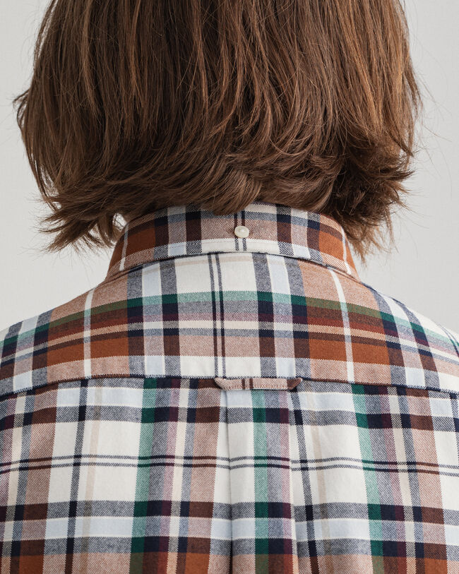 Regular Fit geruit Oxford-overhemd