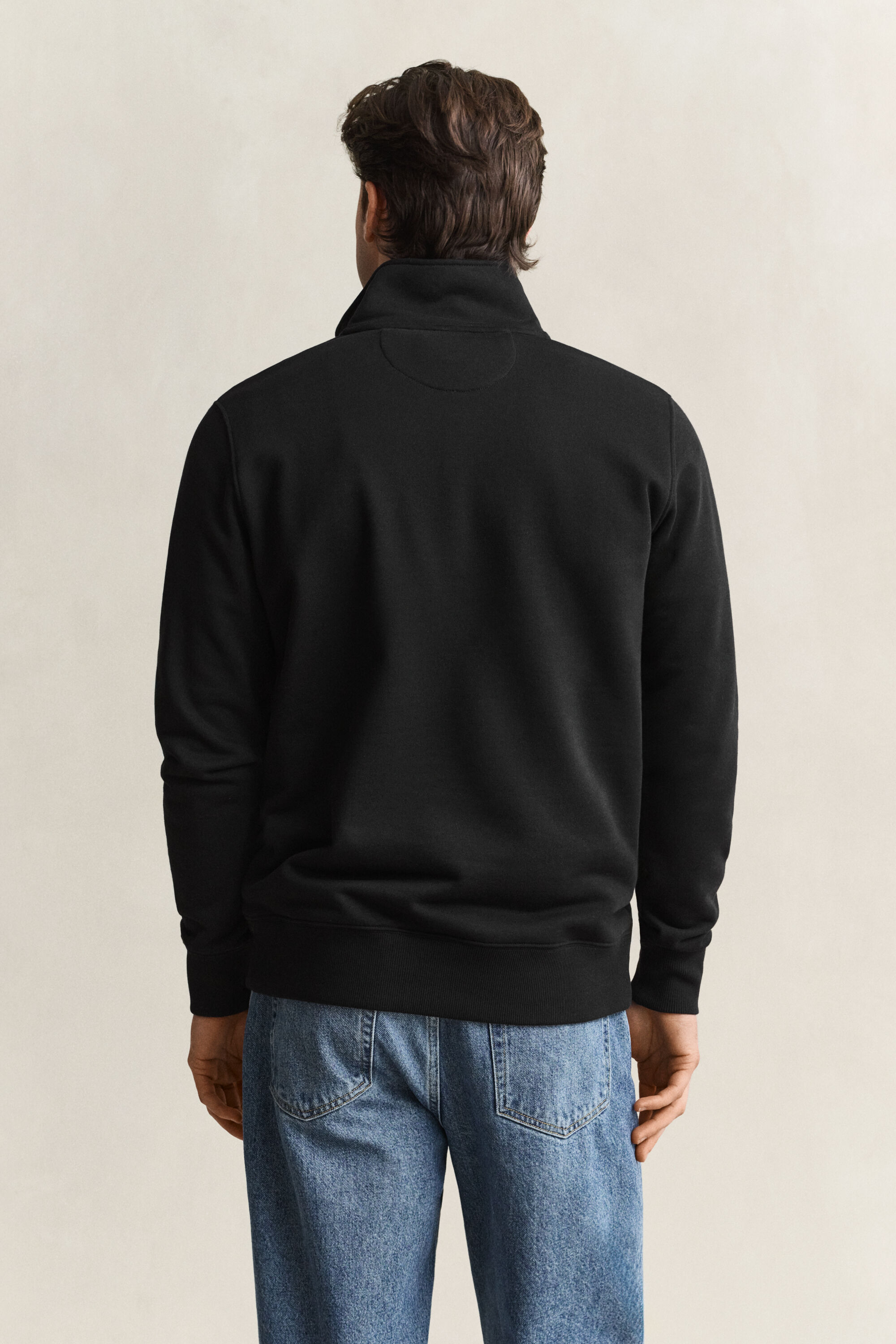 Shield sweatshirt met korte rits