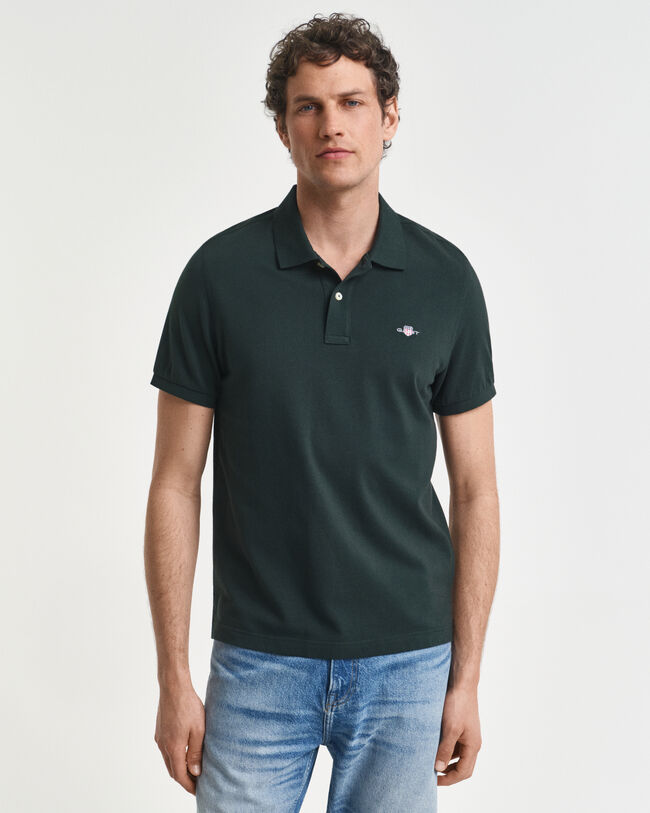 Regular Fit Shield piqué poloshirt