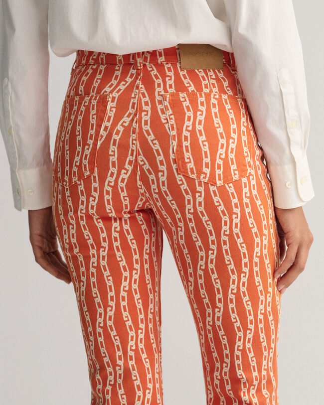 Iets kortere Chain Print jeans